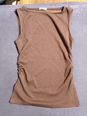 Medium Envie Brown Sleeveless shirt